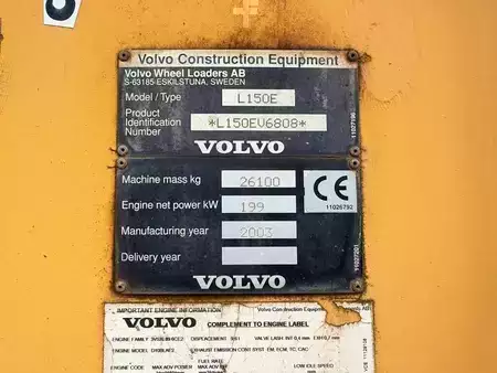 Pyöräkuormaajat 2001 Volvo L 150 E (10)