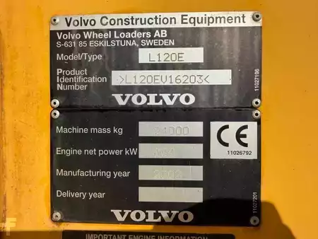 Kolové nakladače 2002 Volvo L 120 E (13)