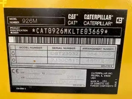 Ładowarki kołowe 2017 Caterpillar 926M (15)