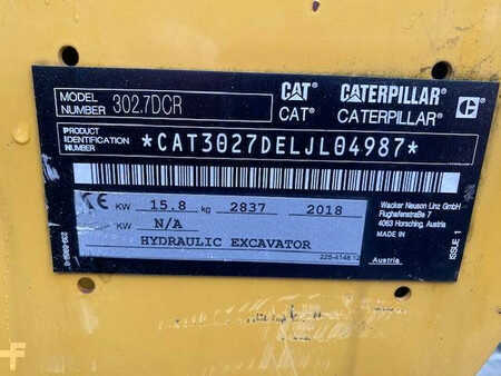 Minibagger 2018 Caterpillar 302.7 D CR (12)