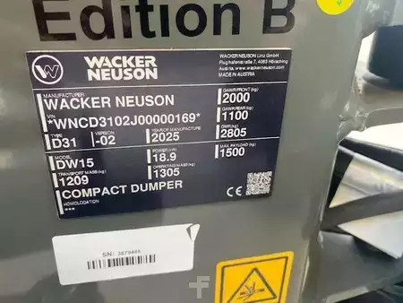 Tombereau rigide 2025 Wacker Neuson DW 15 (15)