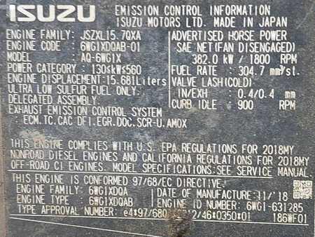 Koparki gąsienicowe 2020 Hitachi ZX890LCH-6 (9)