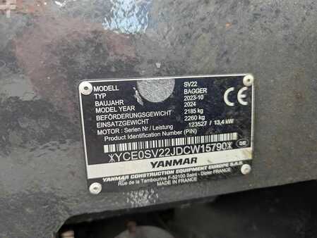 Mini kotrógép 2023 Yanmar SV 22 (9)