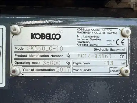 Escavatori cingolati 2017 Kobelco SK350LC-10 (16)