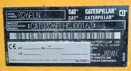 Excavadoras de cadenas 2016 Caterpillar 326FLN (20)