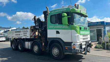 Scania 164G 580 V8 Kran Hiab 280 Retarder Sattelplatte