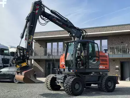 Pelle sur pneus 2020 Atlas 175 W SR Mobilbagger Engcon OQ65 Oilquick. (2)
