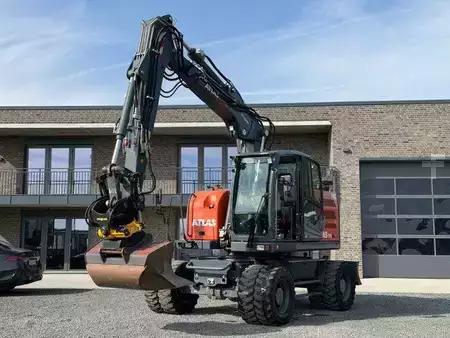 Pelle sur pneus 2020 Atlas 175 W SR Mobilbagger Engcon OQ65 Oilquick. (3)