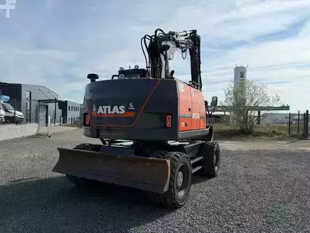 Pelle sur pneus 2020 Atlas 175 W SR Mobilbagger Engcon OQ65 Oilquick. (7)