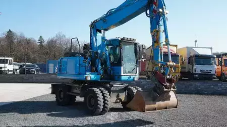 Excavadoras de ruedas 2013 Komatsu PW160-8 Mobilbagger Verstellausleger HS21 (3)