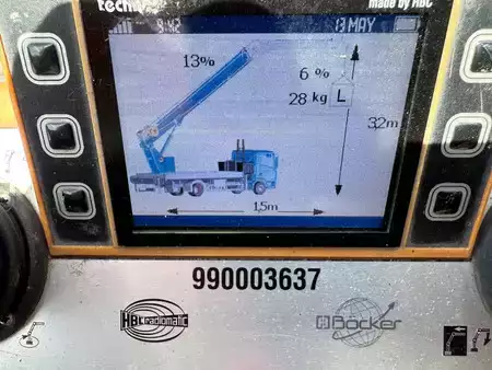 Guindastes móveis 2016 Böcker AK 37/4000 with passenger basket, 2016, 35.076 km! (22)