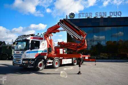 Scania R 520 8x2 Fassi F 660 EURO 5 Fly Jib Crane Kran