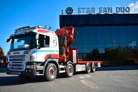 Scania R 520 8x2 Fassi F 660 EURO 5 Fly Jib Crane Kran