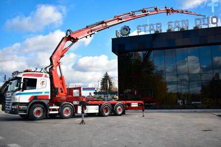 Scania R 520 8x2 Fassi F 660 EURO 5 Fly Jib Crane Kran