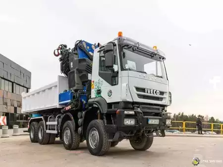 Miscelaneo 2010 Iveco TRAKKER 450 8x8 PM 85SP Crane Kipper Tipper (14)