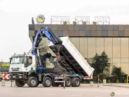 Miscelaneo 2010 Iveco TRAKKER 450 8x8 PM 85SP Crane Kipper Tipper (3)