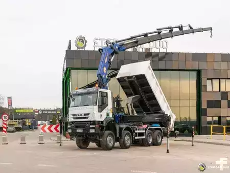 Miscelaneo 2010 Iveco TRAKKER 450 8x8 PM 85SP Crane Kipper Tipper (6)