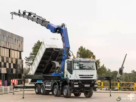 Miscelaneo 2010 Iveco TRAKKER 450 8x8 PM 85SP Crane Kipper Tipper (7)