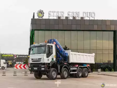 Miscelaneo 2010 Iveco TRAKKER 450 8x8 PM 85SP Crane Kipper Tipper (8)