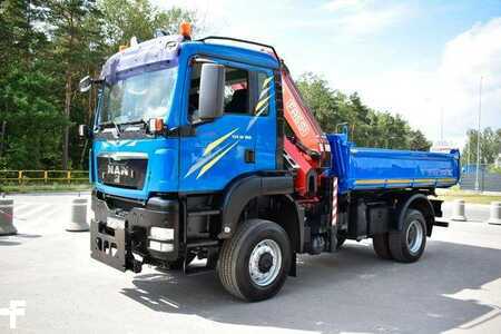 Sonstige 2009 MAN TGS 4x4 18.360 FASSI 155 EURO 5 Kipper Kran Cran (1)