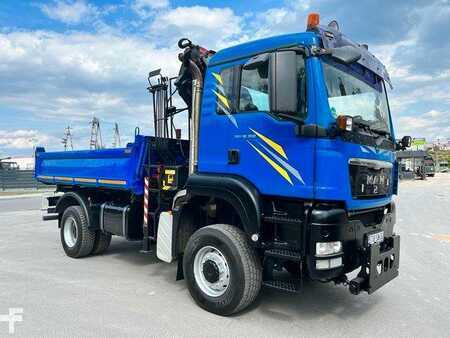 Sonstige 2009 MAN TGS 4x4 18.360 FASSI 155 EURO 5 Kipper Kran Cran (4)