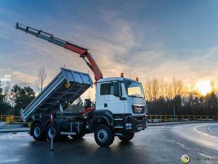 MAN 6x6 TGS 26.360 PALFINGER PK 18002 Kipper KRAN