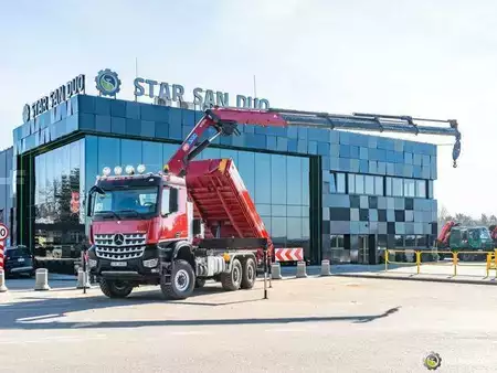 Andet 2018 Mercedes-Benz AROCS 3345 6x6 HMF 3220 Winch Crane tipper (6)