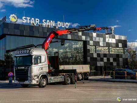 Scania G410 8x4 HMF 4020 Crane Fly Jib Basket Euro 6