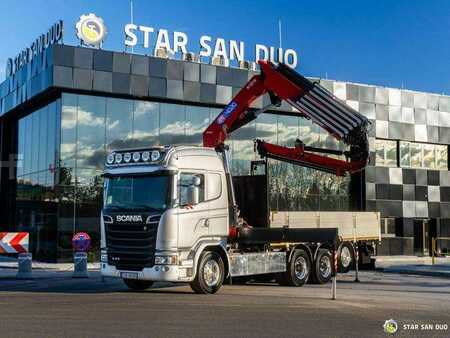 Scania G410 8x4 HMF 4020 Crane Fly Jib Basket Euro 6