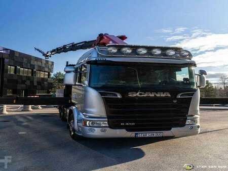 Scania G410 8x4 HMF 4020 Crane Fly Jib Basket Euro 6