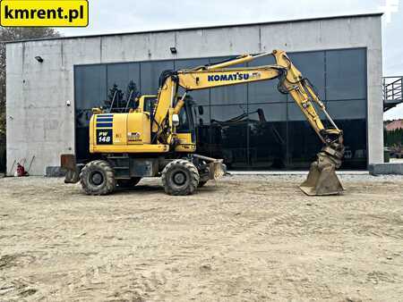 Komatsu PW 148-10 .| JCB JS 145 VOLVO EW 140 CAT LIEBHERR 313 314 315