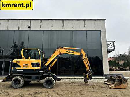 Hyundai ROBEX 55W-9A KOPARKA KOŁOWA ENGCON 2018R. | BOBCAT E 57 volvo ew