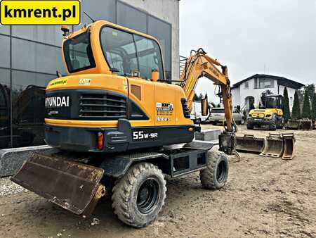 Hyundai ROBEX 55W-9A KOPARKA KOŁOWA ENGCON 2018R. | BOBCAT E 57 volvo ew