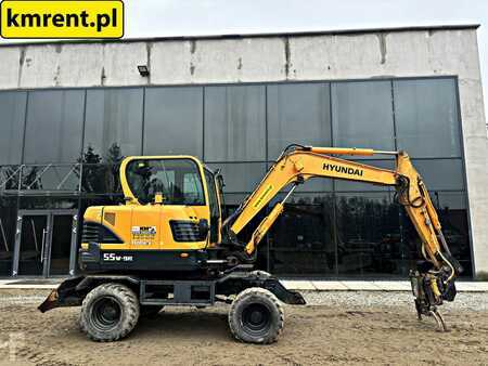 Hyundai ROBEX 55W-9A KOPARKA KOŁOWA ENGCON 2018R. | BOBCAT E 57 volvo ew