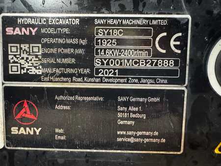 Mini pelle 2021 Sany SY 18 C (14)