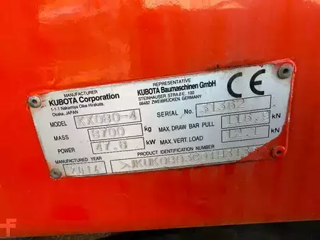 Kettenbagger 2014 Kubota KX 080-4 3piece Boom Verstellausleger A/C (16)