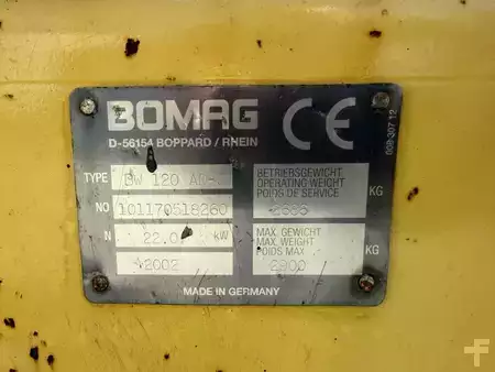 Compacteur tandem 2002 BOMAG BW 120 AD-3 (7)