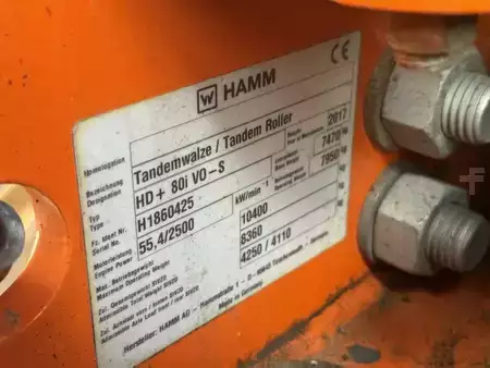 Compactadores tandem 2017 Hamm HD+ 80i-VO-S (7)