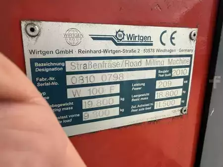 Recicladoras en frío 2010 WIRTGEN W 100 F (10)