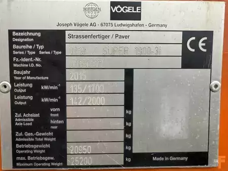 Rozściełacze kołowe 2015 VÖGELE Super 1900-3i (8)