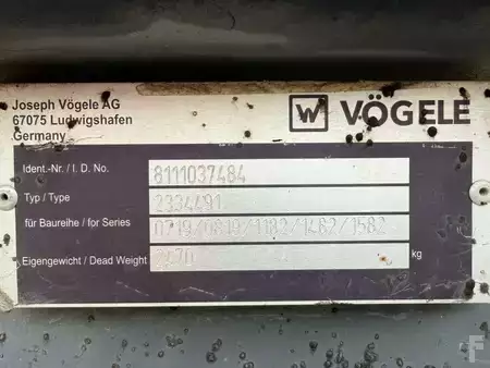 Ostatní 0 VÖGELE Fertigerkübel/Mischgutsilo (5)