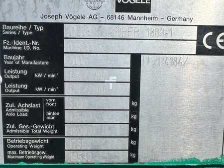 Finišery 2006 VÖGELE Super 1803-1 Ty: 07.83 (8)