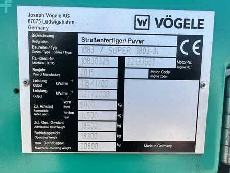 Wheeled pavers 2015 VÖGELE Super 1803-3i (8)