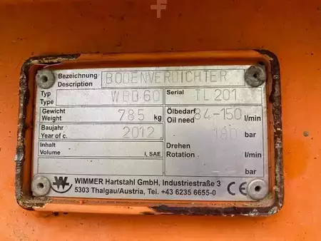 Attachments 2012 Wimmer WBD 60 Verdichterplatte MIETE / RENTAL (99002207) (3)