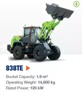 Ładowarki kołowe 2026 LiuGong 838 TE vollelektrisch 14.600 kg (1)