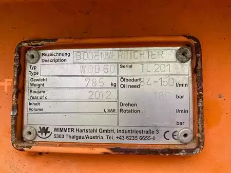 Attrezzatura 2012 Wimmer WBD 60 Verdichterplatte MIETE / RENTAL (99002207) (3)
