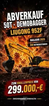 Korečková rýpadla 2025 LiuGong 952 F  51.6 t, 3.2 cbm TL MIETE / RENTAL (4)