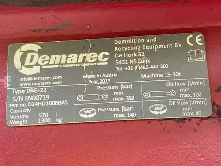 Acessórios 2019 Demarec DRG 22 Sortiergreifer OQ 80 (12005826) (3)