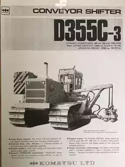 Pipelaying caterpillars 1988 Komatsu D 355 C-3 Rückeraupe / Coneyor Shifter (12002223) (1)