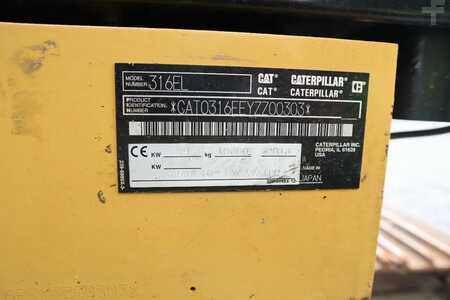 Korečková rýpadla 2013 Caterpillar 316 EL | BUCKET | QUICK COUPLER | GOOD UNDERCARRIA (19)